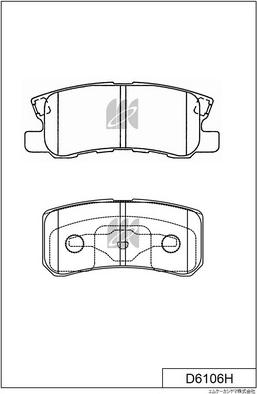 MK Kashiyama D6106H - Bremžu uzliku kompl., Disku bremzes www.autospares.lv