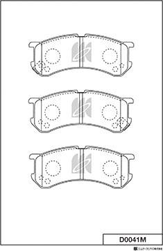 MK Kashiyama D0041M - Bremžu uzliku kompl., Disku bremzes www.autospares.lv