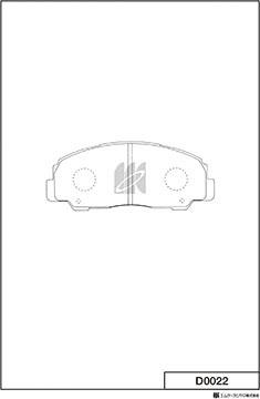 MK Kashiyama D0022 - Bremžu uzliku kompl., Disku bremzes www.autospares.lv