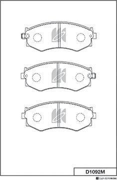 MK Kashiyama D1092M - Bremžu uzliku kompl., Disku bremzes www.autospares.lv