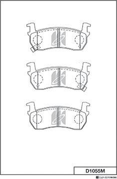 MK Kashiyama D1055M - Bremžu uzliku kompl., Disku bremzes www.autospares.lv