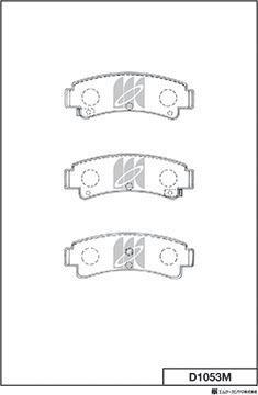 MK Kashiyama D1053M - Bremžu uzliku kompl., Disku bremzes www.autospares.lv