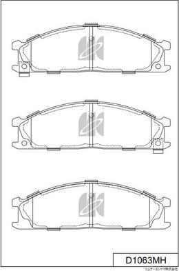 MK Kashiyama D1063MH - Bremžu uzliku kompl., Disku bremzes www.autospares.lv