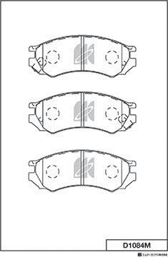 MK Kashiyama D1084M - Bremžu uzliku kompl., Disku bremzes www.autospares.lv