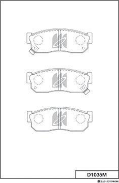 MK Kashiyama D1035M - Bremžu uzliku kompl., Disku bremzes www.autospares.lv