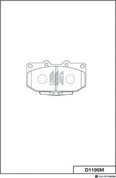 MK Kashiyama D1199M - Bremžu uzliku kompl., Disku bremzes www.autospares.lv