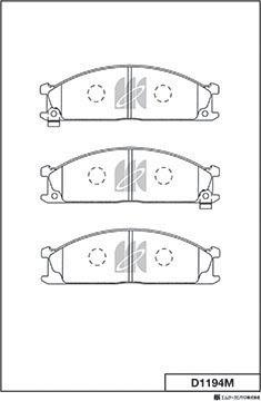 MK Kashiyama D1194M - Bremžu uzliku kompl., Disku bremzes www.autospares.lv