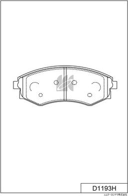 MK Kashiyama D1193H - Bremžu uzliku kompl., Disku bremzes www.autospares.lv