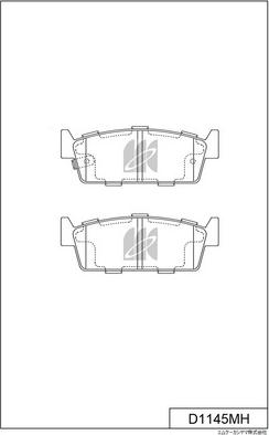 MK Kashiyama D1145MH - Bremžu uzliku kompl., Disku bremzes www.autospares.lv