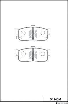 MK Kashiyama D1148M - Bremžu uzliku kompl., Disku bremzes www.autospares.lv