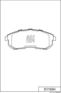 MK Kashiyama D1155H - Bremžu uzliku kompl., Disku bremzes www.autospares.lv