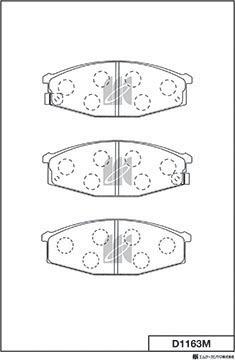 MK Kashiyama D1163M - Bremžu uzliku kompl., Disku bremzes www.autospares.lv
