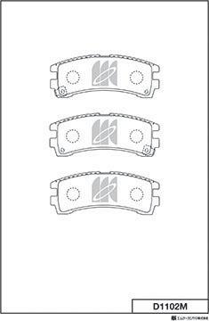 MK Kashiyama D1102M - Bremžu uzliku kompl., Disku bremzes www.autospares.lv