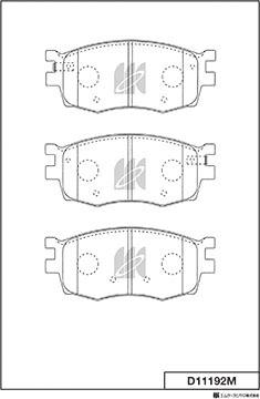 MK Kashiyama D11192M - Bremžu uzliku kompl., Disku bremzes www.autospares.lv