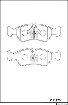 MK Kashiyama D11170 - Bremžu uzliku kompl., Disku bremzes www.autospares.lv