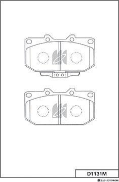 MK Kashiyama D1131M - Bremžu uzliku kompl., Disku bremzes www.autospares.lv