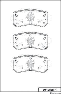 ACKOJA A53-0141 - Brake Pad Set, disc brake www.autospares.lv