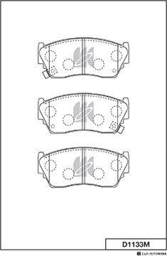 MK Kashiyama D1133M - Bremžu uzliku kompl., Disku bremzes www.autospares.lv