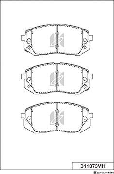 MK Kashiyama D11373MH - Bremžu uzliku kompl., Disku bremzes www.autospares.lv