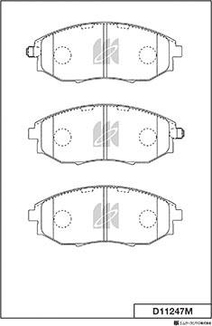 MK Kashiyama D11247M - Bremžu uzliku kompl., Disku bremzes www.autospares.lv