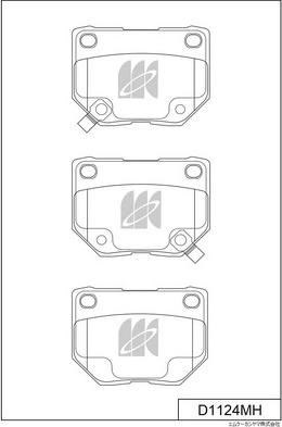 MK Kashiyama D1124MH - Bremžu uzliku kompl., Disku bremzes www.autospares.lv