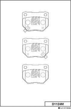 MK Kashiyama D1124M - Bremžu uzliku kompl., Disku bremzes www.autospares.lv