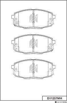 MK Kashiyama D11257MH - Bremžu uzliku kompl., Disku bremzes www.autospares.lv