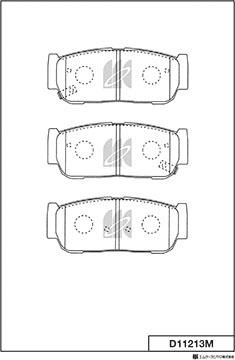 MK Kashiyama D11213M - Bremžu uzliku kompl., Disku bremzes www.autospares.lv