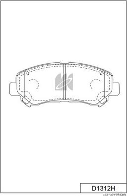 MK Kashiyama D1312H - Bremžu uzliku kompl., Disku bremzes www.autospares.lv