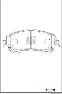 MK Kashiyama D1339H - Bremžu uzliku kompl., Disku bremzes www.autospares.lv