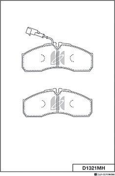 MK Kashiyama D1321MH - Bremžu uzliku kompl., Disku bremzes www.autospares.lv