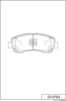 MK Kashiyama D1375H - Bremžu uzliku kompl., Disku bremzes www.autospares.lv