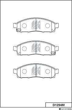 MK Kashiyama D1294M - Bremžu uzliku kompl., Disku bremzes www.autospares.lv