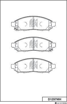 MK Kashiyama D1297MH - Bremžu uzliku kompl., Disku bremzes www.autospares.lv