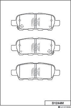 MK Kashiyama D1244M - Bremžu uzliku kompl., Disku bremzes www.autospares.lv