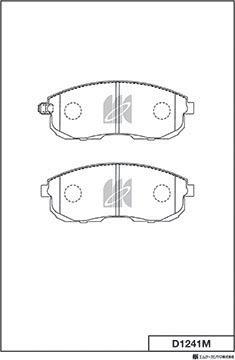 MK Kashiyama D1241M - Bremžu uzliku kompl., Disku bremzes www.autospares.lv