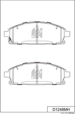 MK Kashiyama D1248MH - Bremžu uzliku kompl., Disku bremzes www.autospares.lv