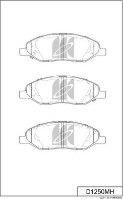 MK Kashiyama D1250MH - Bremžu uzliku kompl., Disku bremzes www.autospares.lv