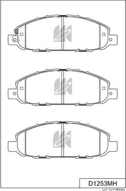 MK Kashiyama D1253MH - Bremžu uzliku kompl., Disku bremzes www.autospares.lv