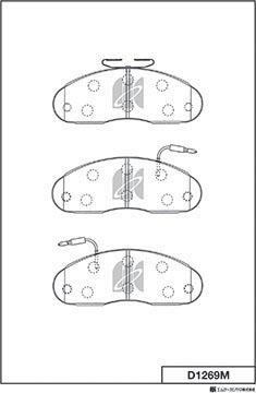 MK Kashiyama D1269M - Bremžu uzliku kompl., Disku bremzes www.autospares.lv