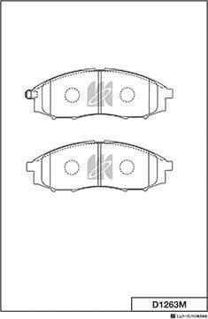 MK Kashiyama D1263M - Bremžu uzliku kompl., Disku bremzes www.autospares.lv