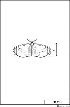 MK Kashiyama D1213 - Bremžu uzliku kompl., Disku bremzes www.autospares.lv