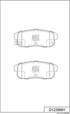 MK Kashiyama D1239MH - Bremžu uzliku kompl., Disku bremzes www.autospares.lv