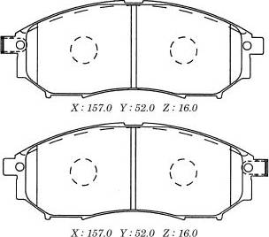 MK Kashiyama D1231M - Bremžu uzliku kompl., Disku bremzes www.autospares.lv