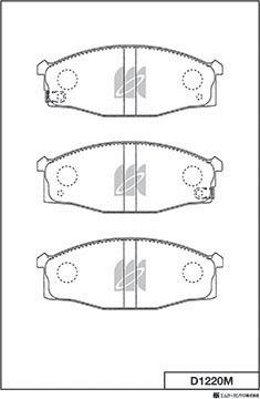 MK Kashiyama D1220M - Bremžu uzliku kompl., Disku bremzes www.autospares.lv