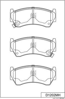 MK Kashiyama D1227MH - Bremžu uzliku kompl., Disku bremzes www.autospares.lv