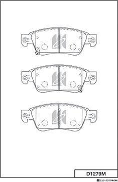 MK Kashiyama D1279M - Bremžu uzliku kompl., Disku bremzes www.autospares.lv