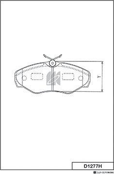 MK Kashiyama D1277H - Bremžu uzliku kompl., Disku bremzes www.autospares.lv