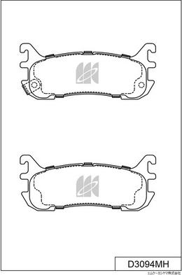 MK Kashiyama D3094MH - Bremžu uzliku kompl., Disku bremzes www.autospares.lv