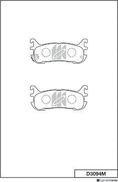 MK Kashiyama D3094M - Bremžu uzliku kompl., Disku bremzes www.autospares.lv